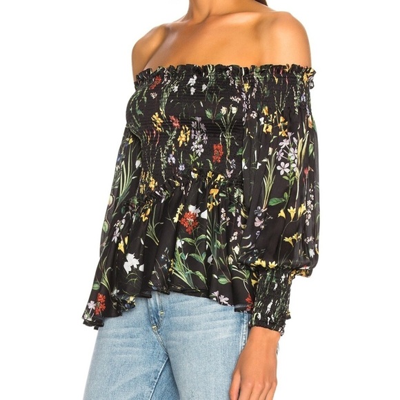Alexis Elsa Off-the-shoulder Long Sleeve Floral Top - Picture 10 of 12